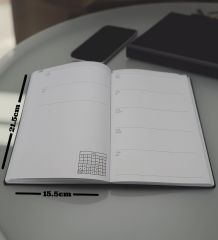 BK Gift Kişiye Özel Çiçek Tasarımlı Sert Kapaklı Tarihli Organizer & Planlama Defteri-6, Arkadaşa Hediye, Ofis, İş Hediyesi