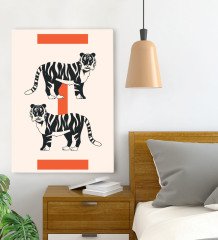 BK Gift Yatak Odası Konseptli Kanvas Tablo 70x100cm-114