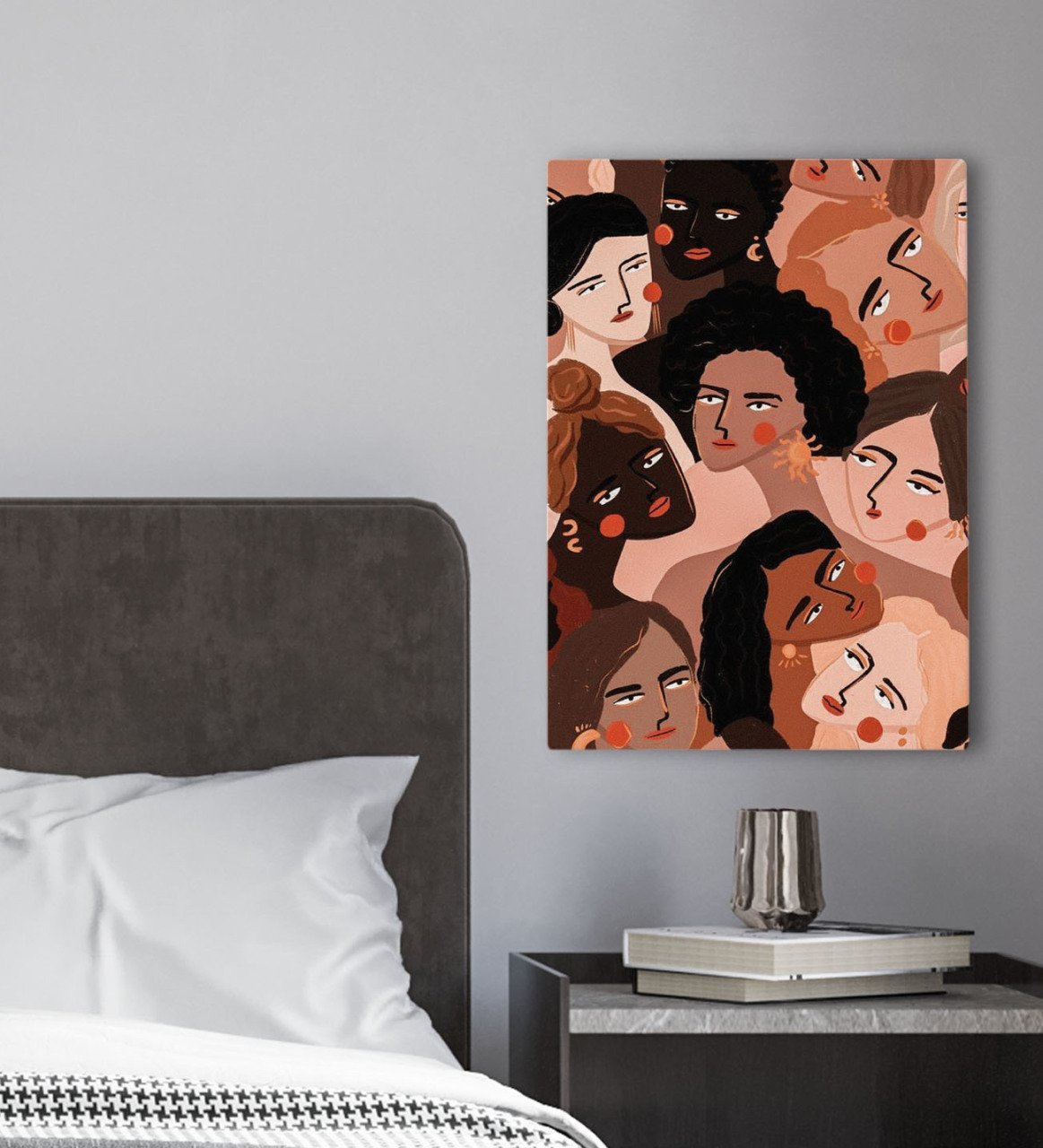BK Gift Yatak Odası Konseptli Kanvas Tablo 30x50cm-115