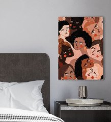 BK Gift Yatak Odası Konseptli Kanvas Tablo 30x50cm-115