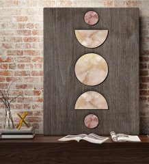 BK Home Ay ve Güneş Tasarımlı Kanvas Tablo 70x100cm-2