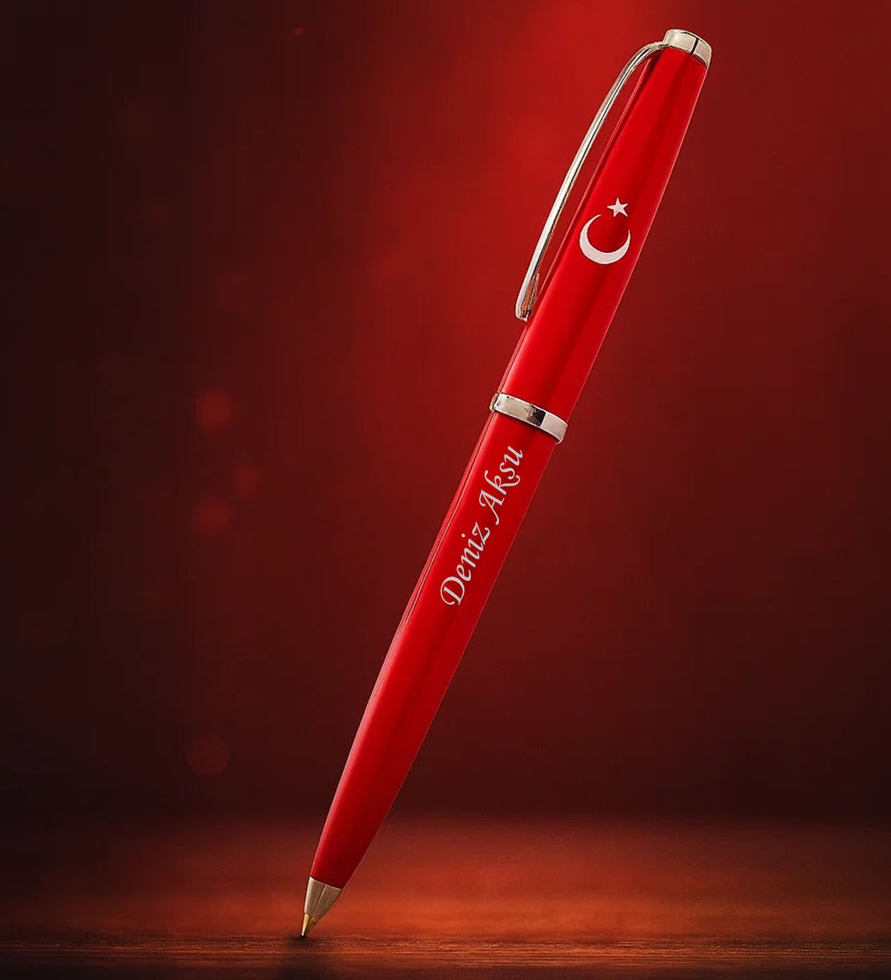BK Gift Promosyon Türk Bayraklı Metal Tükenmez Kalem