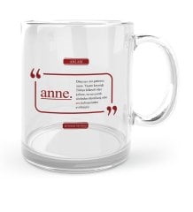 Kişiye Özel Anne Cam Kupa Bardak - 2