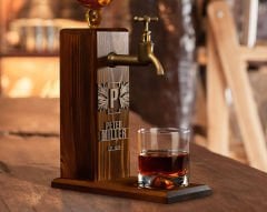 BK Gift Kişiye Özel Kabartma İsimli Musluklu Doğal Ahşap İçki Standı, Home Bar, Viski Çeşmesi, İçecek Dispenseri, Ahşap İçecek Çeşmesi-34
