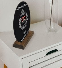 Kişiye Özel Yılın En İyi Amcası Tasarımlı Ahşap Plak-1