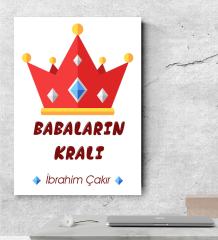 Kişiye Özel Babalar Günü Temalı Kanvas Tablo  50x70 Cm 19-663