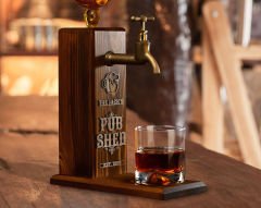 BK Gift Kişiye Özel Kabartma İsimli Musluklu Doğal Ahşap İçki Standı, Home Bar, Viski Çeşmesi, İçecek Dispenseri, Ahşap İçecek Çeşmesi-37
