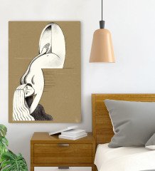BK Gift Yatak Odası Konseptli Kanvas Tablo 70x100cm-117