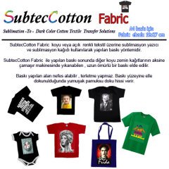 SubtecCotton A4 Fabric  19x27 cm (10 adet )
