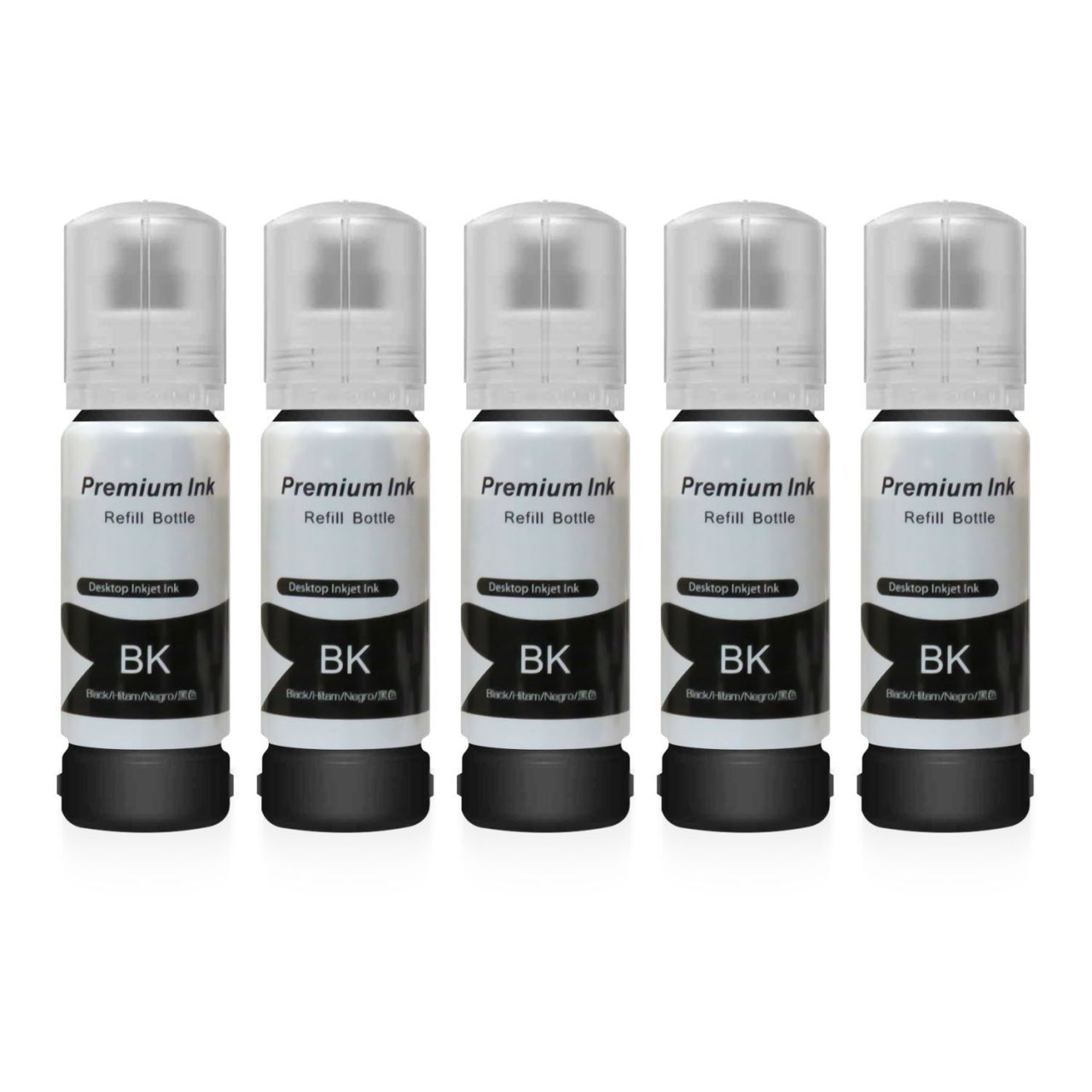 EPSON  EcoTank L1455 için5 Adet Siyah Photoink Mürekkep