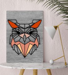 BK Home Baykuş Tasarımlı Kanvas Tablo 30x50cm-1