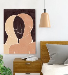 BK Gift Yatak Odası Konseptli Kanvas Tablo 70x100cm-118