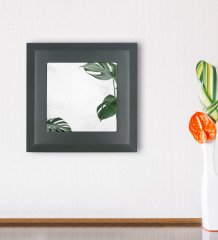 BK Gift Yapraklar Tasarımlı Ahşap Çerçeveli Taş Duvar Dekoru-5