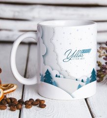 Kişiye Özel İsimli Yılbaşı Mutlu Yıllar Beyaz Kupa Bardak-26