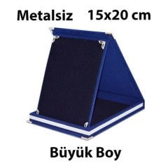 Lacivert Albüm Plaket 15x20 cm (metalsiz)