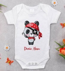 BK Kids Kişiye Özel Fotoğraflı Bebek Yastık ve Bebek Body Zıbın Hediye Seti - Model 31