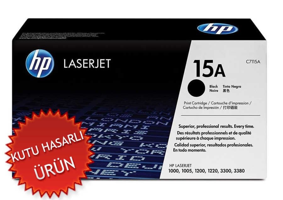 HP C7115A (15A) Siyah Orjinal Toner - Laserjet 1200 / 1220 (C) (T8312)