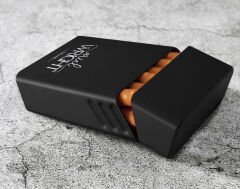 BK Gift Kişiye Özel İsimli Tarihli Siyah Metal Sigara Tabakası-4, Arkadaşa Hediye, Babaya Hediye, Metal Sigara Kutusu