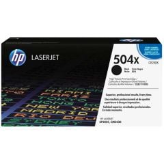 HP CE250X (504X) Siyah Orjinal Toner Yüksek Kapasite - CP3525 / CM3530 (T3265)