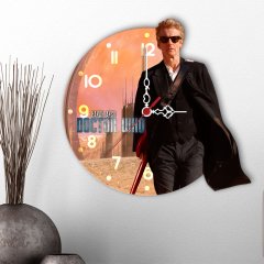 Kişiye Özel Doctor Who Tasarımlı Dekoratif Ahşap Duvar Saati - 2