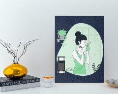 BK Home Coffee Tasarımlı Kanvas Tablo 30x50cm-30