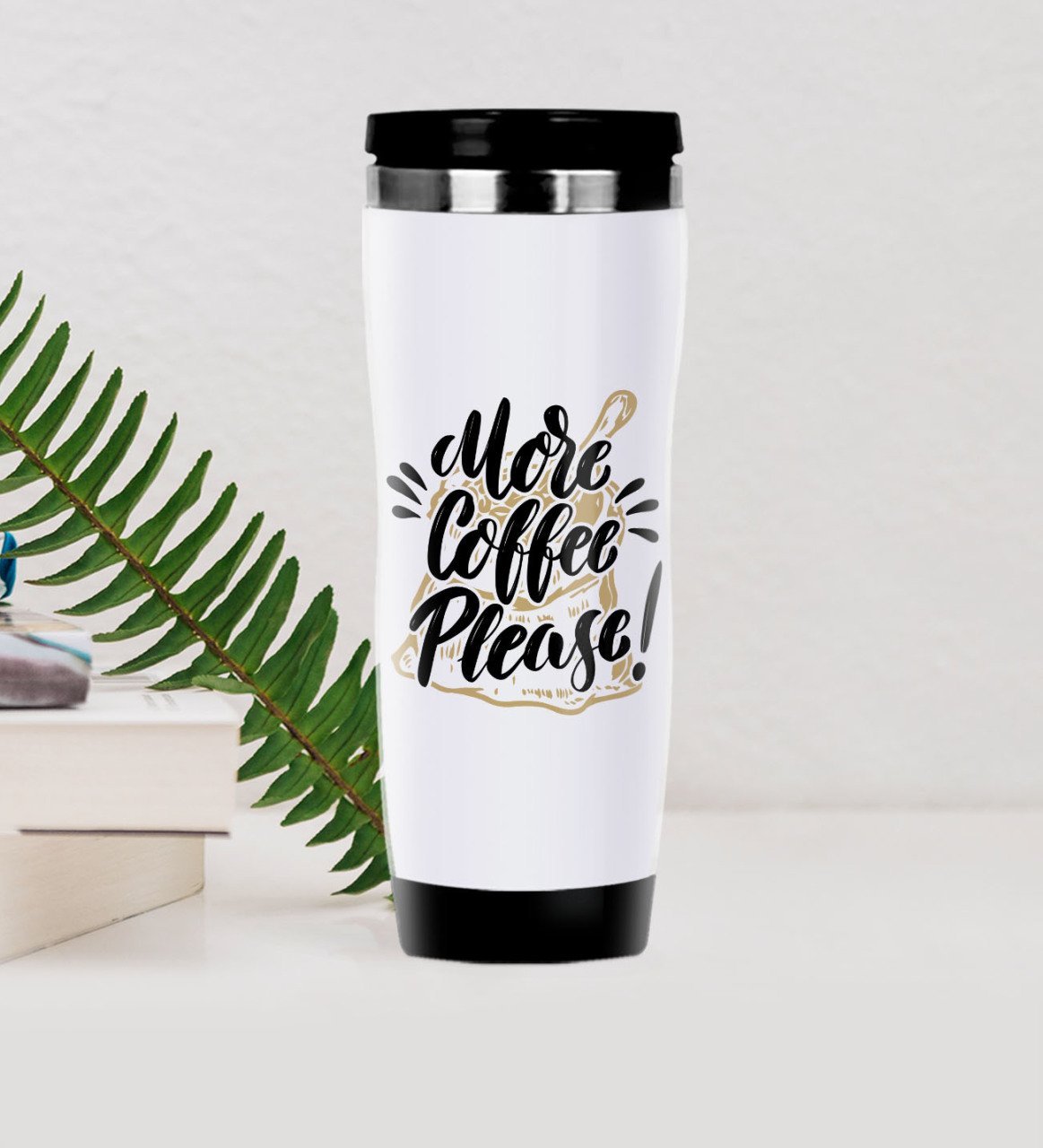 BK Gift Coffee Tasarımlı Çelik Termos Bardak-4