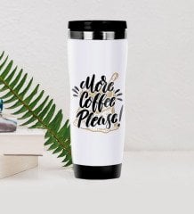 BK Gift Coffee Tasarımlı Çelik Termos Bardak-4
