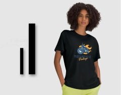 BK Gift Motorsiklet Tasarımlı Kadın Siyah T-shirt -16, Arkadaşa Hediye, Doğum Günü Hediyesi, Sevgili Hediyesi