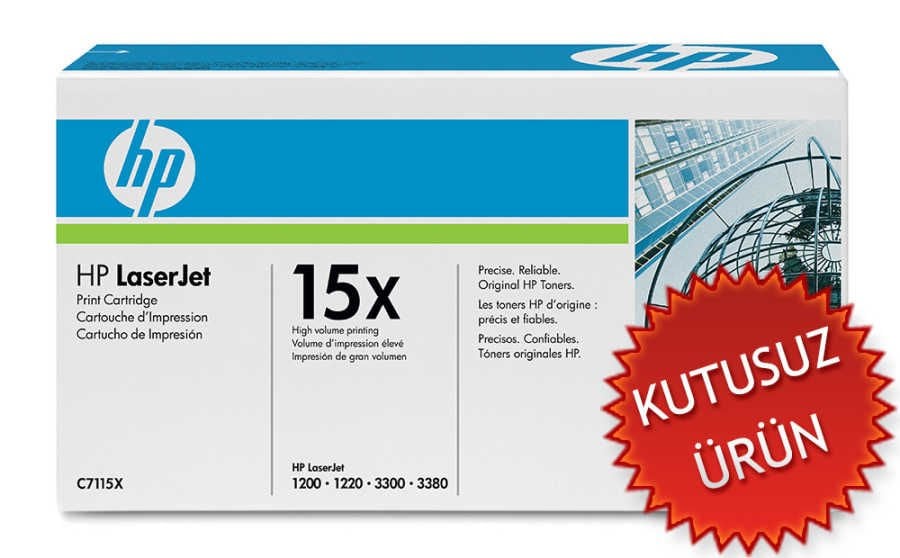 HP C7115X (15X) Siyah Orjinal Toner - Laserjet 1200 / 1220 (U) (T8313)