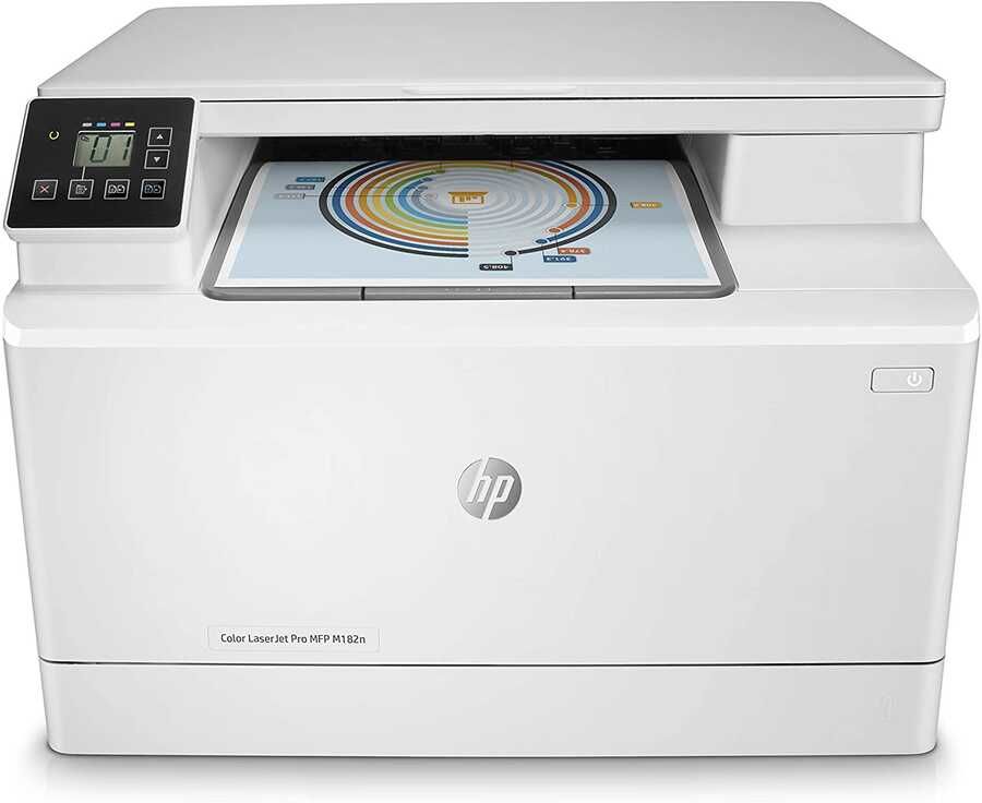 HP 7KW54A (MFP M182N) Color LaserJet Pro + Tarayıcı + Fotokopi + Network + Renkli Yazıcı (T15159)