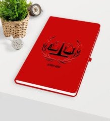Kişiye Özel Avukat Temalı Kırmızı Defter - 2