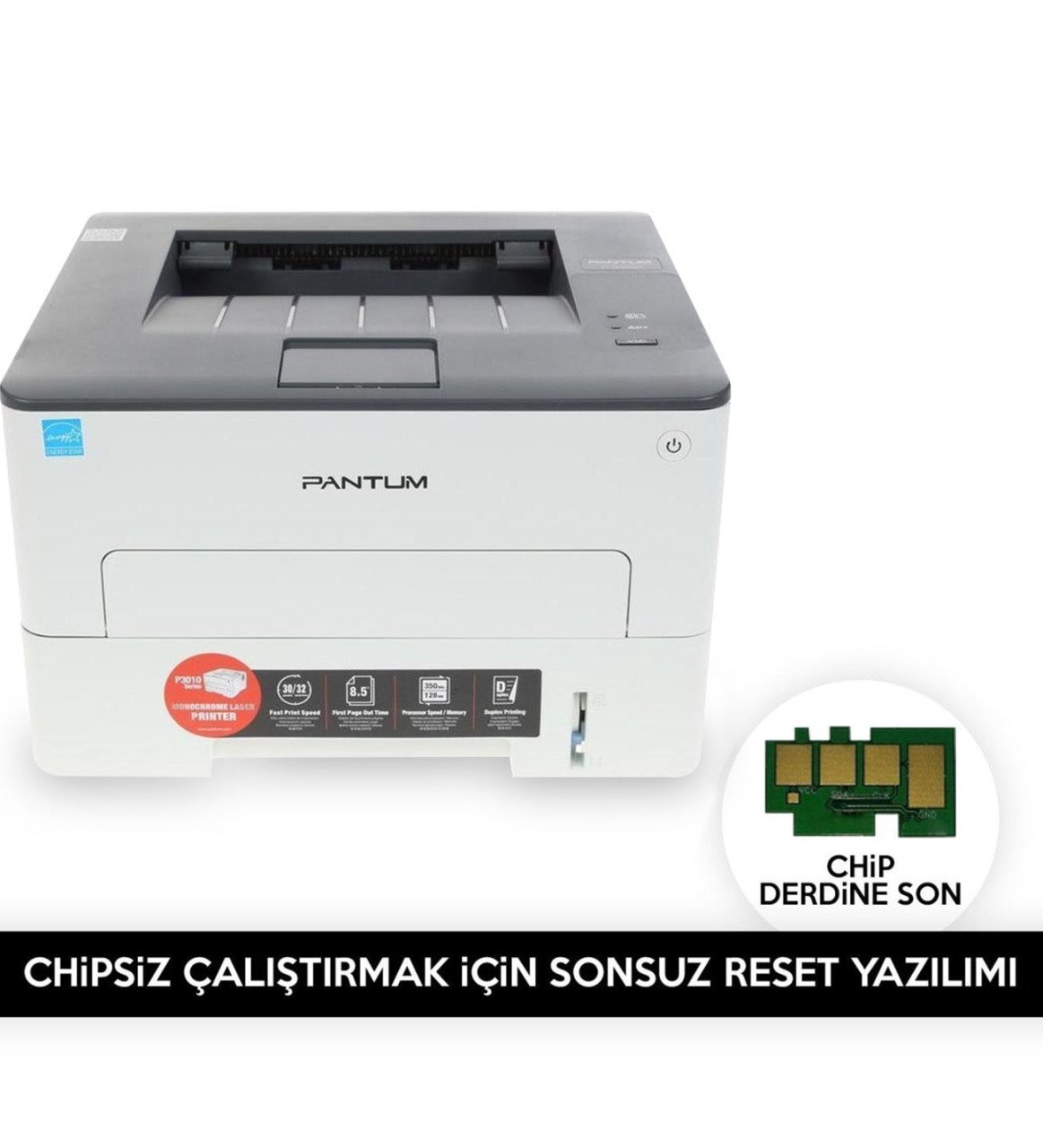 PANTUM P3010  P3300 M6700  M7100 Serisi Chipsiz Çalıştırmak için Reset Yazılımı