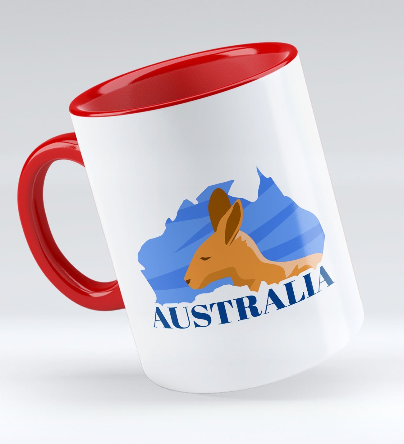 Bk Gift Australia Tasarımlı Kırmızı Kupa Bardak - Model 1