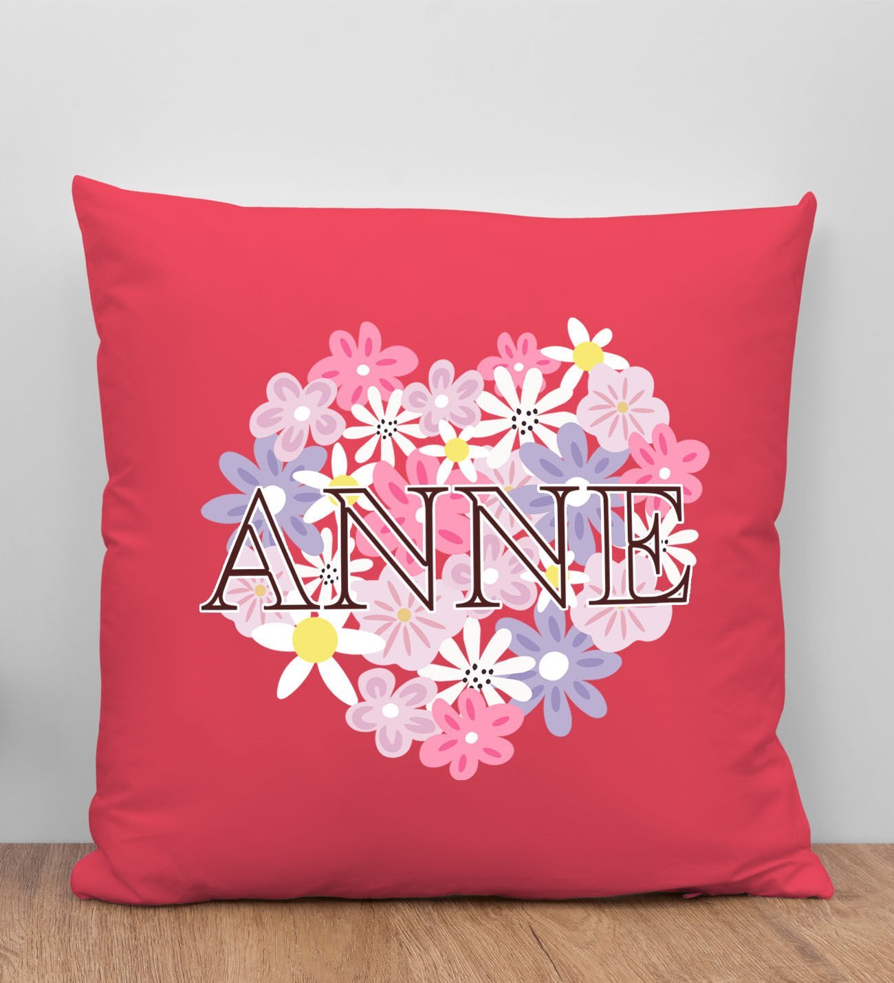 BK Gift Anneler Günü Tasarımlı Kırmızı Kırlent Yastık, Anneye Hediye, Ev Dekorasyonu, Anneler Günü Hediyesi-3