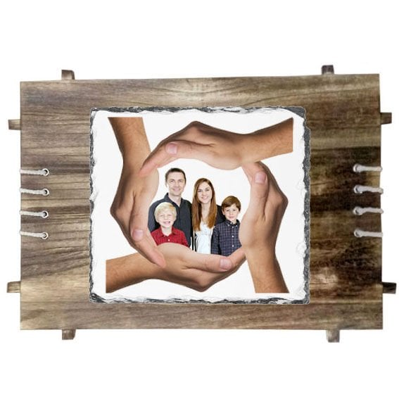 Sublimasyon Ahşap Çerçeveli Taş 26x29 cm - MAT