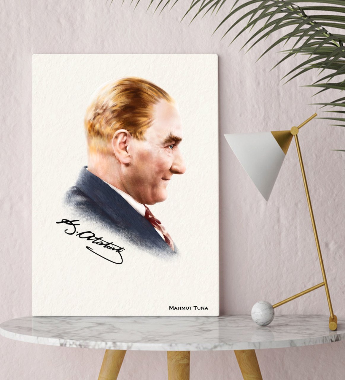 Kişiye Özel Atatürk Temalı 30X50 KANVAS TABLO -11