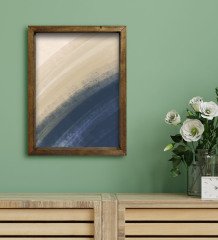 BK Gift Otel Odası Konseptli Doğal Masif Ahşap Çerçeveli Tablo 45x65cm-15