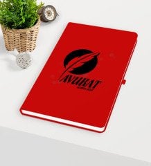 Kişiye Özel Avukat Temalı Kırmızı Defter - 12