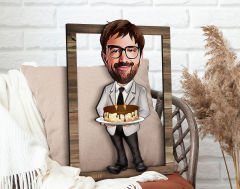 BK Gift Kişiye Özel Erkek Doğum Günü Karikatürlü 3D Ahşap Tablo, Sevgiliye Hediye, Arkadaşa Hediye, Yıl Dönümü Hediyesi, Doğum Günü Hediyesi-3