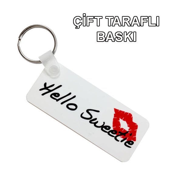 Sublimasyon FRP Dikdörtgen Anahtarlık