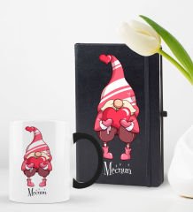 BK Gift Kişiye Özel Sevgili Temalı 2’li Defter Kupa Hediye Seti, Sevgiliye Hediye, Sevgililer Günü Hediyesi-3
