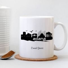 Kişiye Özel Adana Beyaz Kupa Bardak - 002