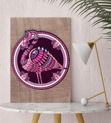 BK Home Flamingo Tasarımlı Kanvas Tablo 30x50cm-1