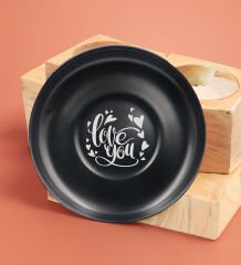 BK Gift Sevgililere Özel İsimli Siyah Renk Türk Kahvesi Fincanı-1, Sevgiliye Hediye, Sevgililer Günü, Yıl Dönümü Hediyesi