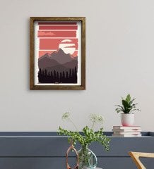 ası Konseptli Doğal Masif Ahşap Çerçeveli Tablo 45x65cm-20