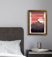 ası Konseptli Doğal Masif Ahşap Çerçeveli Tablo 45x65cm-20