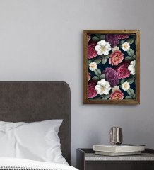 BK Gift Otel Odası Konseptli Doğal Masif Ahşap Çerçeveli Tablo 45x65cm-22