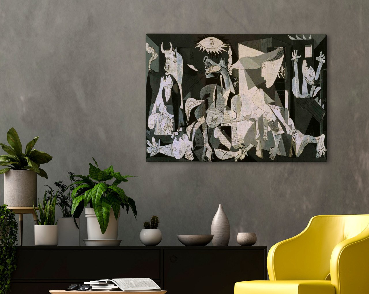 BK Home Pablo Picasso Guernica Tasarımlı Kanvas Tablo 70x100cm-1