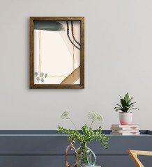 BK Gift Otel Odası Konseptli Doğal Masif Ahşap Çerçeveli Tablo 45x65cm-25
