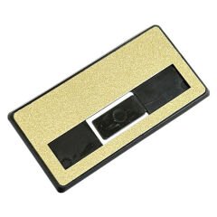 SPX Logi Sürgülü Metal Yaka İsimliği (simli altın)